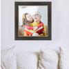 CustomPictureFrames.com 28x28 Frame Brown Solid Wood Picture Frame | 1.75 Inch Moulding Width | Austin Frame Complete with UV Acrylic Plexiglass, Foam Board Backing & Hanging Hardware view 3