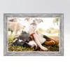 27x40 Frame Silver Real Wood Picture Frame Width 1.5 Inches | One Sheet Movie Poster Frame | Grimley Modern Photo Frame Complete with UV Acrylic, Foam Board Backing & Hanging Hardware view 4