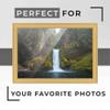 10x26 Frame Gold Real Wood Picture Frame Width 1.25 Inches | Interior Frame Depth 0.75 Inches | Fremont Gold Modern Photo Frame Complete with UV Acrylic, Foam Board Backing & Hanging Hardware view 2