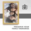 10x26 Frame Gold Real Wood Picture Frame Width 1.25 Inches | Interior Frame Depth 0.75 Inches | Fremont Gold Modern Photo Frame Complete with UV Acrylic, Foam Board Backing & Hanging Hardware view 3