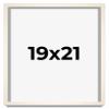 19x21 Frame White Wheat Solid Wood Picture Frame | Moulding Width 0.75 Inches | Interior Depth 0.5 Inches | Light Wood Traditional Photo Frame Complete with UV Acrylic, Foam Backing & Hanging Hardware view 1