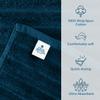 DAN RIVER Pack of 2 Bath Sheet 35x70 Inches, Big Towels Oversized Extra Ribbed Large Bath Sheets, Absorbent Quick Dry Towels - Blue Opal view 3