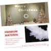 ABOOFAN 3pcs Lighted White Wreath for Home Decor Cloth Pendant Led Lights Festive Door Ornament for Christmas Weddings and Special Occasions view 4