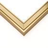 10x32 Frame Gold Real Wood Picture Frame Width 1.25 Inches | Interior Frame Depth 0.75 Inches | Fremont Gold Modern Photo Frame Complete with UV Acrylic, Foam Board Backing & Hanging Hardware view 1