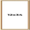 12x34 Frame Beaded Gold Solid Wood Picture Frame | 0.75 Inches Moulding Width | Liscio Oro Traditional Photo Frame | Complete with UV Acrylic Plexiglass, Foam Board Backing & Hanging Hardware view 1