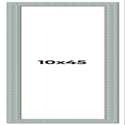 10x45 Frame Blue Teal Distressed Solid Wood Picture Frame | 1.625 Inch Moulding Width | Sonoma Blue Frame Complete with UV Acrylic Plexiglass, Foam Board Backing & Hanging Hardware