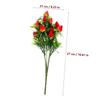 Artificial Strawberry Plants - Lifelike Fake Strawberry Stem Decor for Home Party and Garden - PVC Faux Fruit Bouquet view 4
