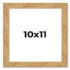 10x11 Frame Beige Shabby Chic Solid Wood Picture Frame | 1.25 Inch Moulding Width | Interior Frame Depth 0.5 Inches | Mastic Distressed Photo Frame Complete with UV Acrylic, Foam Board Backing & view 1