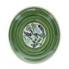 Blue Rose Polish Pottery - Green Floating Fern Dessert Plate - 7" Diameter - Beautiful Plate for Cake, Appetizers, or Snacks view 2