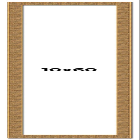10x60 Frame Black and Gold Distressed Solid Wood Sonoma Picture Frame | 1.625 Inch Moulding Width | with UV Acrylic Plexiglass, Foam Board Backing & Hanging Hardware Included
