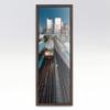 10x30 Brown Real Wood Picture Frame Width 1.25 Inches | Interior Frame Depth 0.5 Inches | Garrin Brown Traditional Photo Frame Complete with UV Acrylic, Foam Board Backing & Hanging Hardware view 4