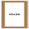 10x25 Frame Black and Gold Distressed Solid Wood Sonoma Picture Frame | 1.625 Inch Moulding Width | with UV Acrylic Plexiglass, Foam Board Backing & Hanging Hardware Included view 1