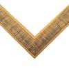 10x25 Frame Black and Gold Distressed Solid Wood Sonoma Picture Frame | 1.625 Inch Moulding Width | with UV Acrylic Plexiglass, Foam Board Backing & Hanging Hardware Included view 3