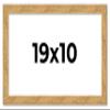 19x10 Frame Beige Shabby Chic Solid Wood Picture Frame | 1.25 Inch Moulding Width | Interior Frame Depth 0.5 Inches | Mastic Distressed Photo Frame Complete with UV Acrylic, Foam Board Backing & view 1