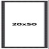 20x50 Frame Brown Rustic Solid Wood Picture Frame 1.5 Inches Wide | Interior Frame Depth 0.5 Inches | Sonoma Frame Complete with UV Acrylic Plexiglass, Foam Board Backing & Hanging Hardware view 1