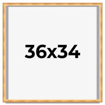 CustomPictureFrames.com 36x34 Shadow Box Bronze Cross-Brushed Display Frame | 1.625 Inches Deep Solid Wood | UV Resistant Acrylic Plexiglass Front, Acid Free Backing and Hanging Hardware Included