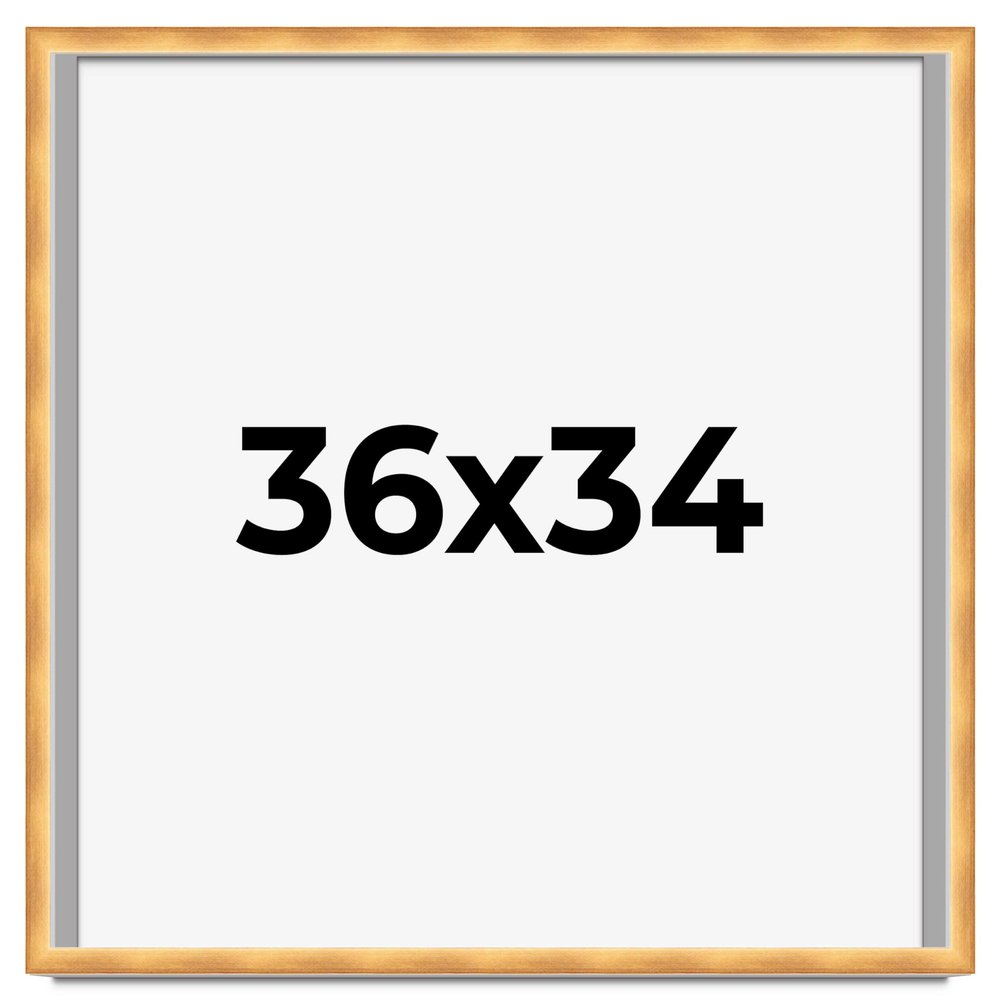 CustomPictureFrames.com 36x34 Shadow Box Bronze Cross-Brushed Display Frame | 1.625 Inches Deep Solid Wood | UV Resistant Acrylic Plexiglass Front, Acid Free Backing and Hanging Hardware Included