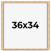 CustomPictureFrames.com 36x34 Shadow Box Bronze Cross-Brushed Display Frame | 1.625 Inches Deep Solid Wood | UV Resistant Acrylic Plexiglass Front, Acid Free Backing and Hanging Hardware Included view 1
