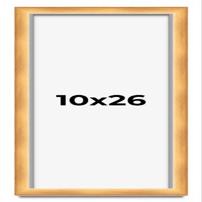 10x26 Shadow Box Bronze Cross-Brushed Display Frame | 1.625 Inches Deep Solid Wood | UV Resistant Acrylic Plexiglass Front, Acid Free Backing and Hanging Hardware Included