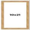 10x21 Frame Beige Shabby Chic Solid Wood Picture Frame | 1.25 Inch Moulding Width | Interior Frame Depth 0.5 Inches | Mastic Distressed Photo Frame Complete with UV Acrylic, Foam Board Backing & view 1