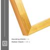 10x10 Shadow Box Gold Solid Wood Display Frame | 1.625 Inch Deep | 1 Inch Moulding Width | UV Resistant Acrylic Plexiglass, Acid Free Foam Board Backing and Hanging Hardware | Gilbert view 2