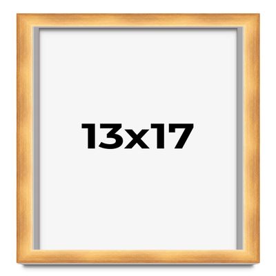 13x17 Shadow Box Bronze Cross-Brushed Display Frame | 1.625 Inches Deep Solid Wood | UV Resistant Acrylic Plexiglass Front, Acid Free Backing and Hanging Hardware Included