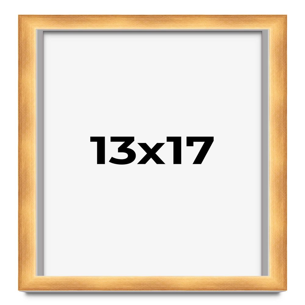 13x17 Shadow Box Bronze Cross-Brushed Display Frame | 1.625 Inches Deep Solid Wood | UV Resistant Acrylic Plexiglass Front, Acid Free Backing and Hanging Hardware Included