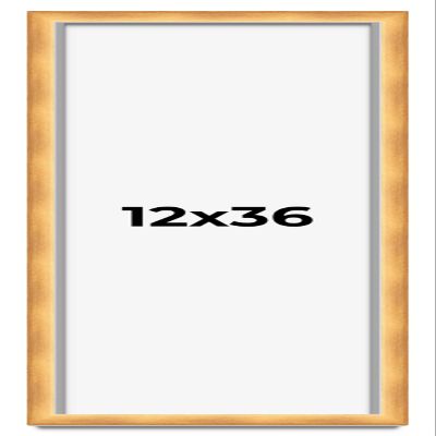 12x36 Shadow Box Bronze Cross-Brushed Display Frame | 1.625 Inches Deep Solid Wood | UV Resistant Acrylic Plexiglass Front, Acid Free Backing and Hanging Hardware Included