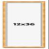 12x36 Shadow Box Bronze Cross-Brushed Display Frame | 1.625 Inches Deep Solid Wood | UV Resistant Acrylic Plexiglass Front, Acid Free Backing and Hanging Hardware Included view 1