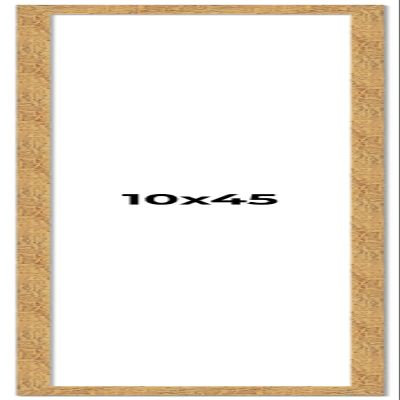 10x45 Frame Beige Shabby Chic Solid Wood Picture Frame | 1.25 Inch Moulding Width | Interior Frame Depth 0.5 Inches | Mastic Distressed Photo Frame Complete with UV Acrylic, Foam Board Backing &