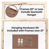 10x10 Shadow Box Bronze Cross-Brushed Display Frame | 1.625 Inches Deep Solid Wood | UV Resistant Acrylic Plexiglass Front, Acid Free Backing and Hanging Hardware Included view 4