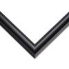 10x12 Frame Black Real Wood Picture Frame Width 1.25 Inches | Interior Frame Depth 0.5 Inches | Garrin Black Traditional Photo Frame Complete with UV Acrylic, Foam Board Backing & Hanging Hardware view 2
