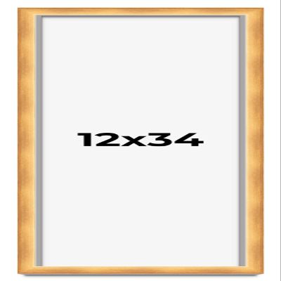 12x34 Shadow Box Bronze Cross-Brushed Display Frame | 1.625 Inches Deep Solid Wood | UV Resistant Acrylic Plexiglass Front, Acid Free Backing and Hanging Hardware Included