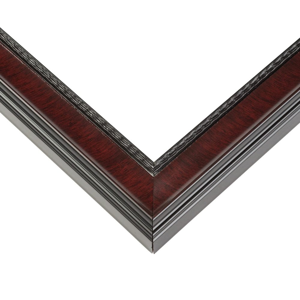 11x17 Brown Real Wood Picture Frame Width 1.25 Inches | Interior Frame Depth 0.5 Inches | Garrin Brown Traditional Photo Frame Complete with UV Acrylic, Foam Board Backing & Hanging Hardware