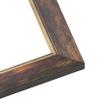 10x17 Frame Dark Brown Oak with Gold Fillet Solid Wood Picture Frame | 1.5 Inch Moulding Width | Garrett Modern Photo Frame Complete with UV Acrylic, Foam Board Backing & Hanging Hardware view 2