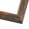 10x17 Frame Dark Brown Oak with Gold Fillet Solid Wood Picture Frame | 1.5 Inch Moulding Width | Garrett Modern Photo Frame Complete with UV Acrylic, Foam Board Backing & Hanging Hardware view 4