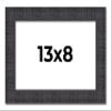 13x8 Frame Brown Rustic Solid Wood Picture Frame 1.5 Inches Wide | Interior Frame Depth 0.5 Inches | Sonoma Frame Complete with UV Acrylic Plexiglass, Foam Board Backing & Hanging Hardware view 1