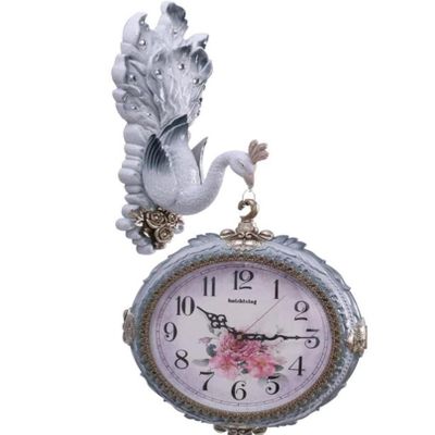 Aesthetic Splendid Resin Pendulum Style Dual Sided Wall Clock
