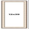 12x39 Frame Gold Silver Plein Aire 2" Inch Wide Moulding Solid Wood Picture Frame | Modena Collection | Complete with UV Acrylic Plexiglass, Foam Board Backing & Hanging Hardware view 1