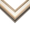 12x39 Frame Gold Silver Plein Aire 2" Inch Wide Moulding Solid Wood Picture Frame | Modena Collection | Complete with UV Acrylic Plexiglass, Foam Board Backing & Hanging Hardware view 2