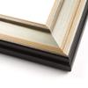 12x39 Frame Gold Silver Plein Aire 2" Inch Wide Moulding Solid Wood Picture Frame | Modena Collection | Complete with UV Acrylic Plexiglass, Foam Board Backing & Hanging Hardware view 3