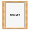 8x21 Shadow Box Bronze Cross-Brushed Display Frame | 1.625 Inches Deep Solid Wood | UV Resistant Acrylic Plexiglass Front, Acid Free Backing and Hanging Hardware Included view 1