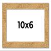 10x6 Frame Beige Shabby Chic Solid Wood Picture Frame | 1.25 Inch Moulding Width | Interior Frame Depth 0.5 Inches | Mastic Distressed Photo Frame Complete with UV Acrylic, Foam Board Backing & view 1