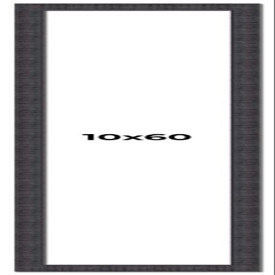 10x60 Frame Brown Rustic Solid Wood Picture Frame 1.5 Inches Wide | Interior Frame Depth 0.5 Inches | Sonoma Frame Complete with UV Acrylic Plexiglass, Foam Board Backing & Hanging Hardware