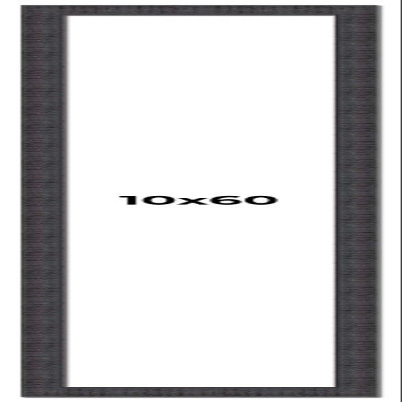 10x60 Frame Brown Rustic Solid Wood Picture Frame 1.5 Inches Wide | Interior Frame Depth 0.5 Inches | Sonoma Frame Complete with UV Acrylic Plexiglass, Foam Board Backing & Hanging Hardware