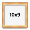 10x9 Shadow Box Bronze Cross-Brushed Display Frame | 1.625 Inches Deep Solid Wood | UV Resistant Acrylic Plexiglass Front, Acid Free Backing and Hanging Hardware Included view 1