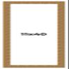 11x40 Frame Black and Gold Distressed Solid Wood Sonoma Picture Frame | 1.625 Inch Moulding Width | with UV Acrylic Plexiglass, Foam Board Backing & Hanging Hardware Included view 1