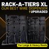 Rack-A-Tiers XL Multi-Purpose Cable Dispenser - Award Winning Electrical Wire Rack, Wire Spool Caddy (11470) view 2