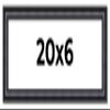 20x6 Frame Black Real Wood Picture Frame Width 1.25 Inches | Interior Frame Depth 0.5 Inches | Garrin Black Traditional Photo Frame Complete with UV Acrylic, Foam Board Backing & Hanging Hardware view 1