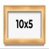 10x5 Shadow Box Bronze Cross-Brushed Display Frame | 1.625 Inches Deep Solid Wood | UV Resistant Acrylic Plexiglass Front, Acid Free Backing and Hanging Hardware Included view 1